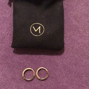 Mejuri twist Hoops. 14k solid gold